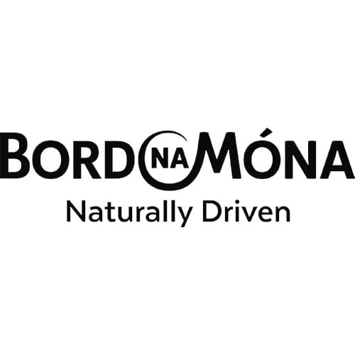 Bord na Mona logo black and white
