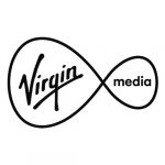 Black logo for Virgin Media